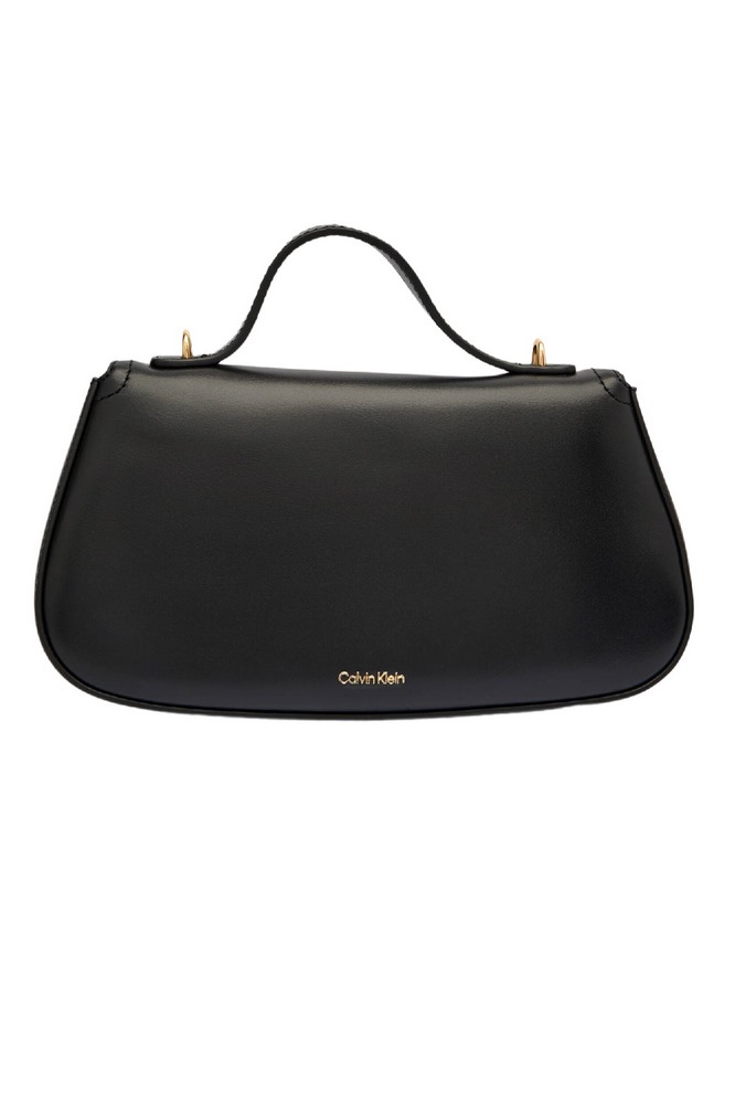 CALVIN KLEIN TOP HANDLE WITH CHAIN BAG ΤΣΑΝΤΑ ΓΥΝΑΙΚΕΙΑ BLACK