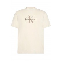 CALVIN KLEIN JEANS HERO MONOLOGO TEE T-SHIRT ΜΠΛΟΥΖΑ ΑΝΔΡΙΚΗ BEIGE