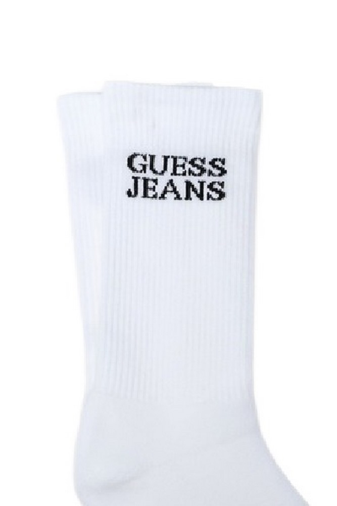 GUESS JEANS  UNISEX CREW SOCK ΚΑΛΤΣΕΣ ΑΝΔΡΙΚΕΣ WHITE