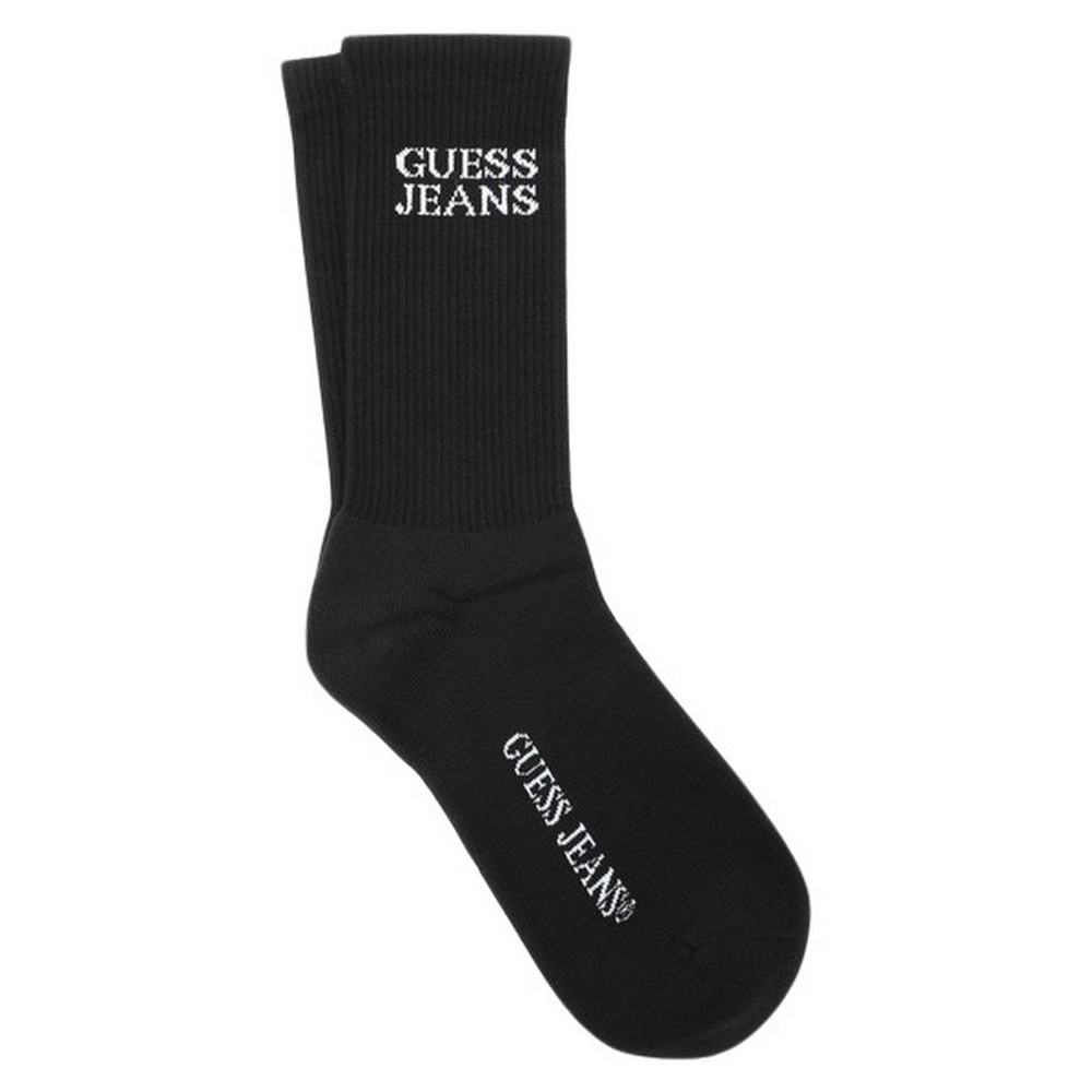 GUESS JEANS  UNISEX CREW SOCK ΚΑΛΤΣΕΣ ΑΝΔΡΙΚΕΣ BLACK