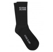 GUESS JEANS  UNISEX CREW SOCK ΚΑΛΤΣΕΣ ΑΝΔΡΙΚΕΣ BLACK