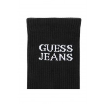 GUESS JEANS  UNISEX CREW SOCK ΚΑΛΤΣΕΣ ΑΝΔΡΙΚΕΣ BLACK