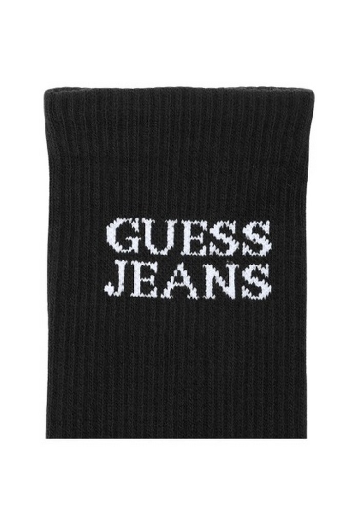 GUESS JEANS  UNISEX CREW SOCK ΚΑΛΤΣΕΣ ΑΝΔΡΙΚΕΣ BLACK