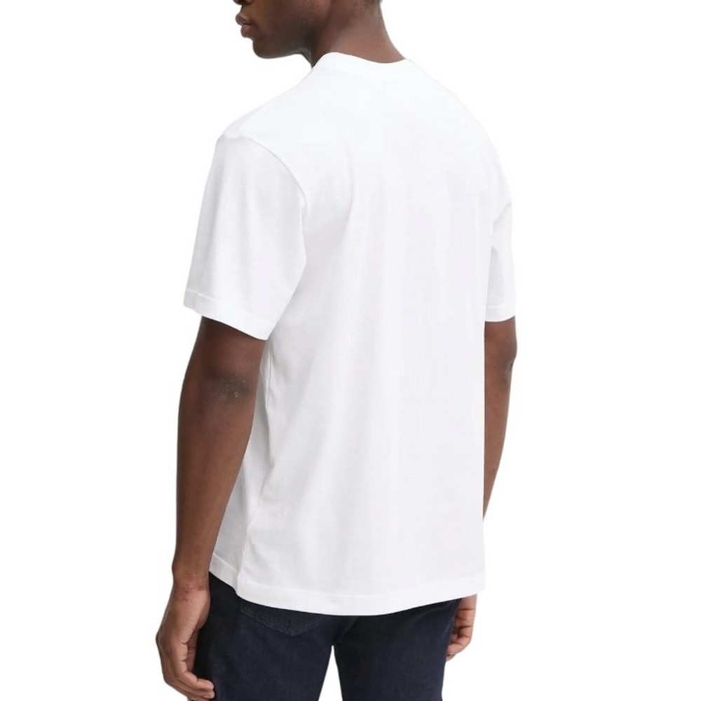 CALVIN KLEIN JEANS WOVEN LABEL RELAXED TEE T-SHIRT ΜΠΛΟΥΖΑ ΑΝΔΡΙΚΗ BRIGHT WHITE