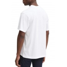 CALVIN KLEIN JEANS WOVEN LABEL RELAXED TEE T-SHIRT ΜΠΛΟΥΖΑ ΑΝΔΡΙΚΗ BRIGHT WHITE