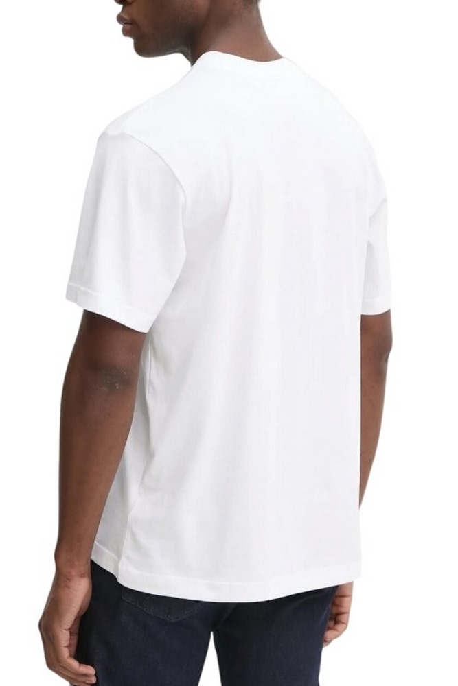 CALVIN KLEIN JEANS WOVEN LABEL RELAXED TEE T-SHIRT ΜΠΛΟΥΖΑ ΑΝΔΡΙΚΗ BRIGHT WHITE