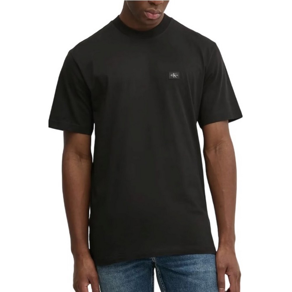 CALVIN KLEIN JEANS WOVEN LABEL RELAXED TEE T-SHIRT ΜΠΛΟΥΖΑ ΑΝΔΡΙΚΗ BLACK