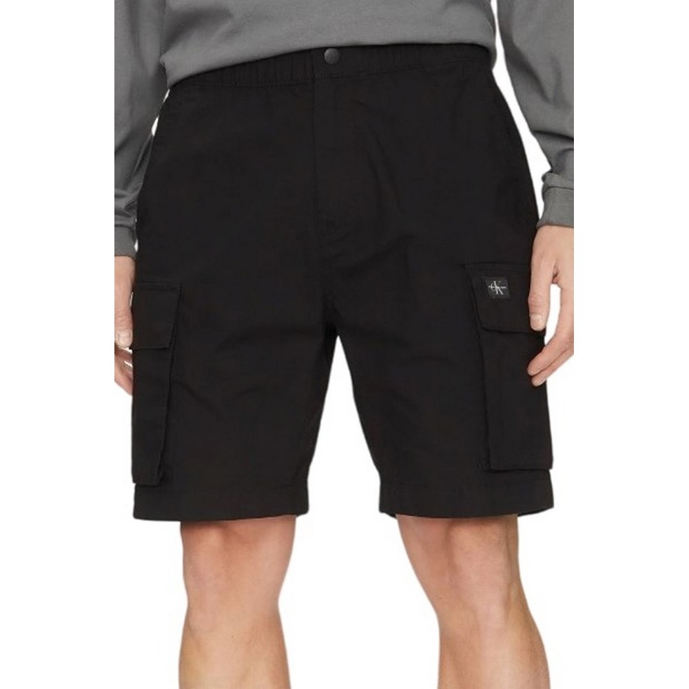 CALVIN KLEIN JEANS WASHED CARGO SHORT ΒΕΡΜΟΥΔΑ ΑΝΔΡΙΚΗ OLIVE