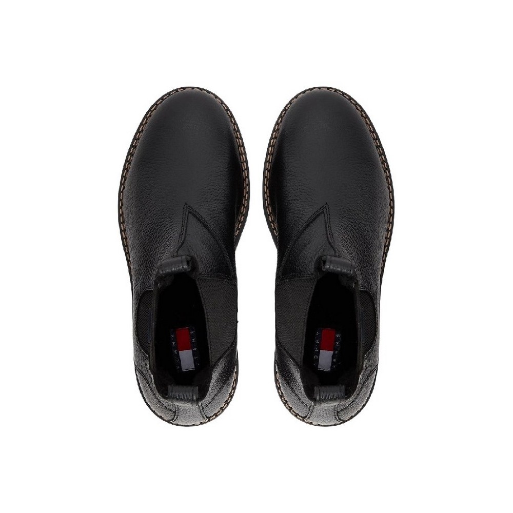 TOMMY JEANS ARCHIVE 01 TUMBLE CHELSEA WARM ΠΑΠΟΥΤΣΙ ΑΝΔΡΙΚΟ BLACK