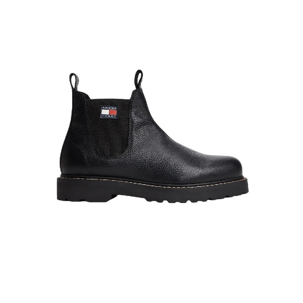 TOMMY JEANS ARCHIVE 01 TUMBLE CHELSEA WARM ΠΑΠΟΥΤΣΙ ΑΝΔΡΙΚΟ BLACK