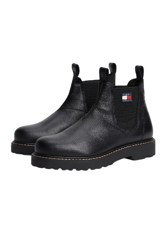 TOMMY JEANS ARCHIVE 01 TUMBLE CHELSEA WARM ΠΑΠΟΥΤΣΙ ΑΝΔΡΙΚΟ BLACK