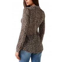 GUESS LS CLOUIS SHIRT ΠΟΥΚΑΜΙΣΟ ΓΥΝΑΙΚΕΙΟ ANIMAL PRINT