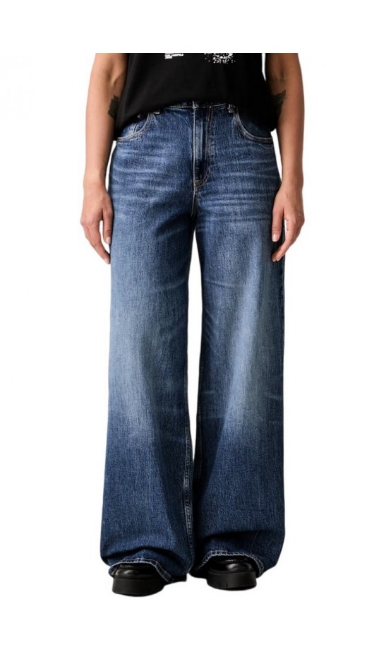 TOMMY JEANS CHARLIE MR LOOSE WD BJ0155 ΤΖΙΝ ΠΑΝΤΕΛΟΝΙ ΓΥΝΑΙΚΕΙΟ DENIM DARK