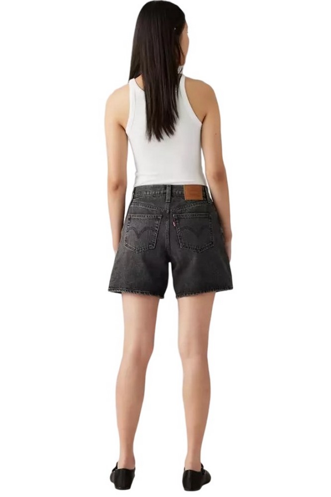 LEVIS HIGH BAGGY SHORT A93110003 ΣΟΡΤΣ ΓΥΝΑΙΚΕΙΟ BLACK DENIM