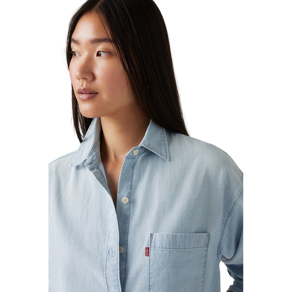 LEVIS HARLIE NEW BF SHIRT 001HM0000  WORN IN ΠΟΥΚΑΜΙΣΟ ΓΥΝΑΙΚΕΙΟ LIGHT INDIGO