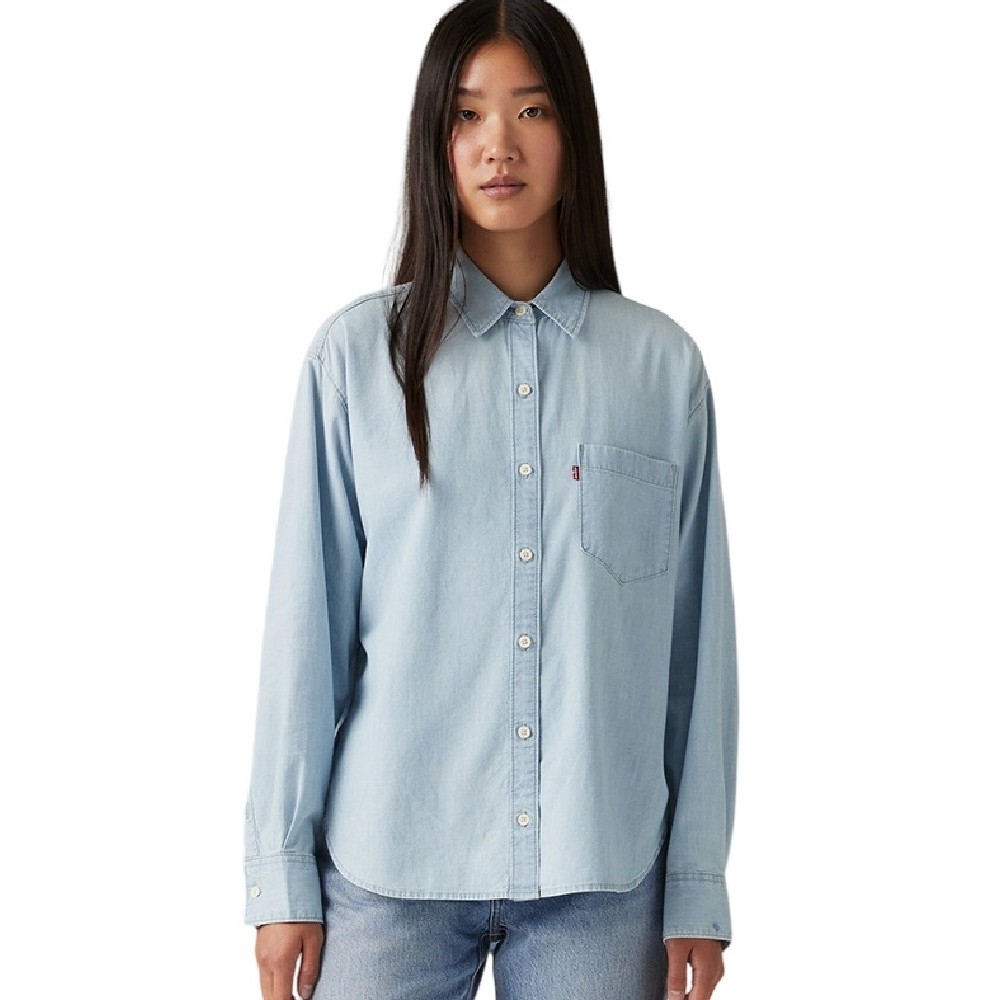 LEVIS HARLIE NEW BF SHIRT 001HM0000  WORN IN ΠΟΥΚΑΜΙΣΟ ΓΥΝΑΙΚΕΙΟ LIGHT INDIGO
