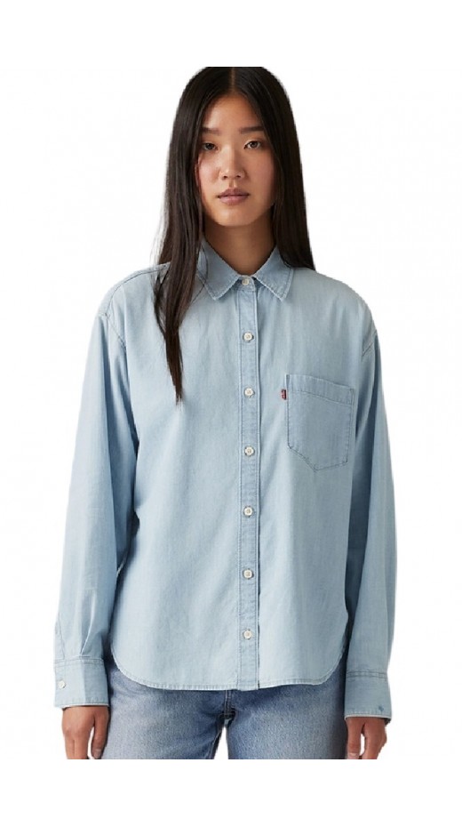 LEVIS HARLIE NEW BF SHIRT 001HM0000  WORN IN ΠΟΥΚΑΜΙΣΟ ΓΥΝΑΙΚΕΙΟ LIGHT INDIGO