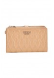 GUESS VALLA SLG DBL ZIP ORGANIZER ΠΟΡΤΟΦΟΛΙ ΓΥΝΑΙΚΕΙΟ BEIGE