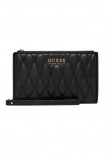 GUESS VALLA SLG DBL ZIP ORGANIZER ΠΟΡΤΟΦΟΛΙ ΓΥΝΑΙΚΕΙΟ BLACK
