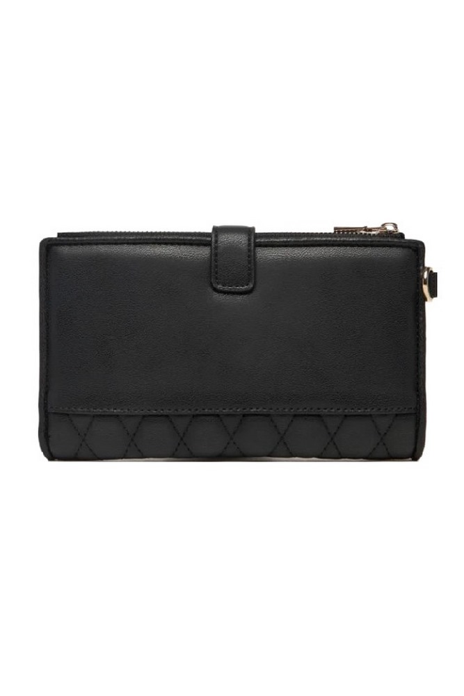 GUESS VALLA SLG DBL ZIP ORGANIZER ΠΟΡΤΟΦΟΛΙ ΓΥΝΑΙΚΕΙΟ BLACK