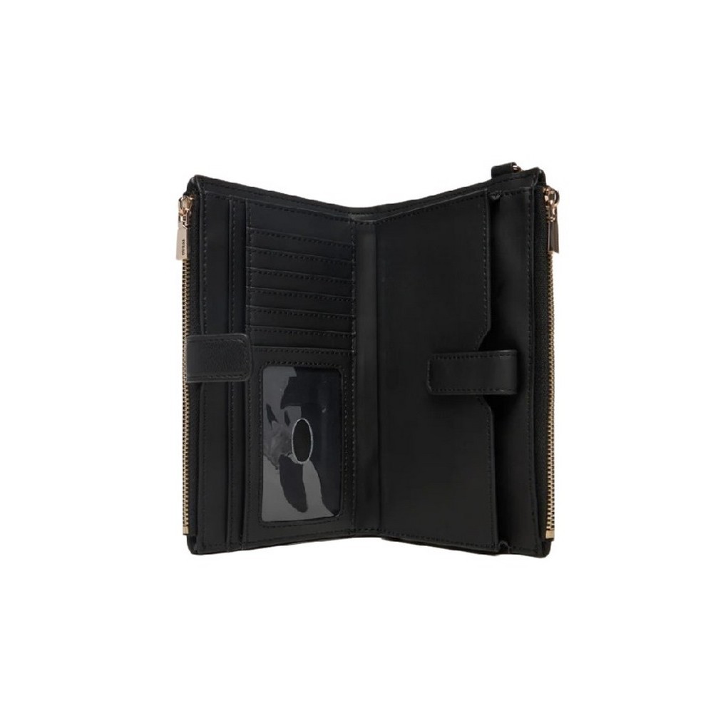 GUESS VALLA SLG DBL ZIP ORGANIZER ΠΟΡΤΟΦΟΛΙ ΓΥΝΑΙΚΕΙΟ BLACK