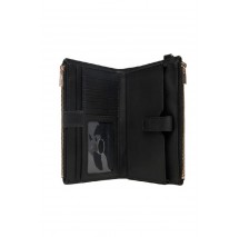 GUESS VALLA SLG DBL ZIP ORGANIZER ΠΟΡΤΟΦΟΛΙ ΓΥΝΑΙΚΕΙΟ BLACK