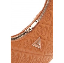 GUESS ADELASIA TOP ZIP SHOULDER BAG ΤΣΑΝΤΑ ΓΥΝΑΙΚΕΙΑ CARAMEL