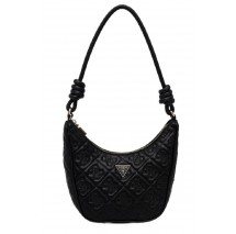 GUESS ADELASIA TOP ZIP SHOULDER BAG ΤΣΑΝΤΑ ΓΥΝΑΙΚΕΙΑ BLACK