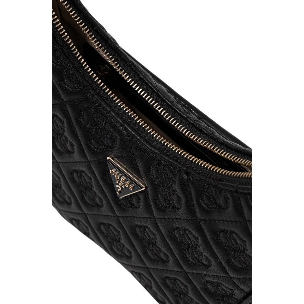 GUESS ADELASIA TOP ZIP SHOULDER BAG ΤΣΑΝΤΑ ΓΥΝΑΙΚΕΙΑ BLACK