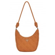 GUESS ADELASIA TOP ZIP SHOULDER BAG ΤΣΑΝΤΑ ΓΥΝΑΙΚΕΙΑ CARAMEL