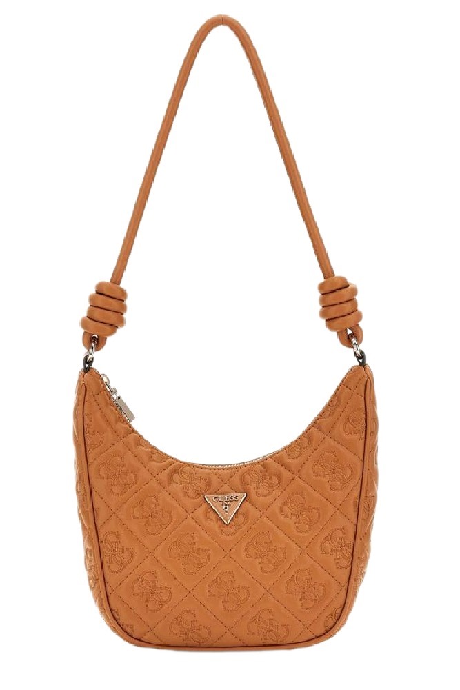 GUESS ADELASIA TOP ZIP SHOULDER BAG ΤΣΑΝΤΑ ΓΥΝΑΙΚΕΙΑ CARAMEL