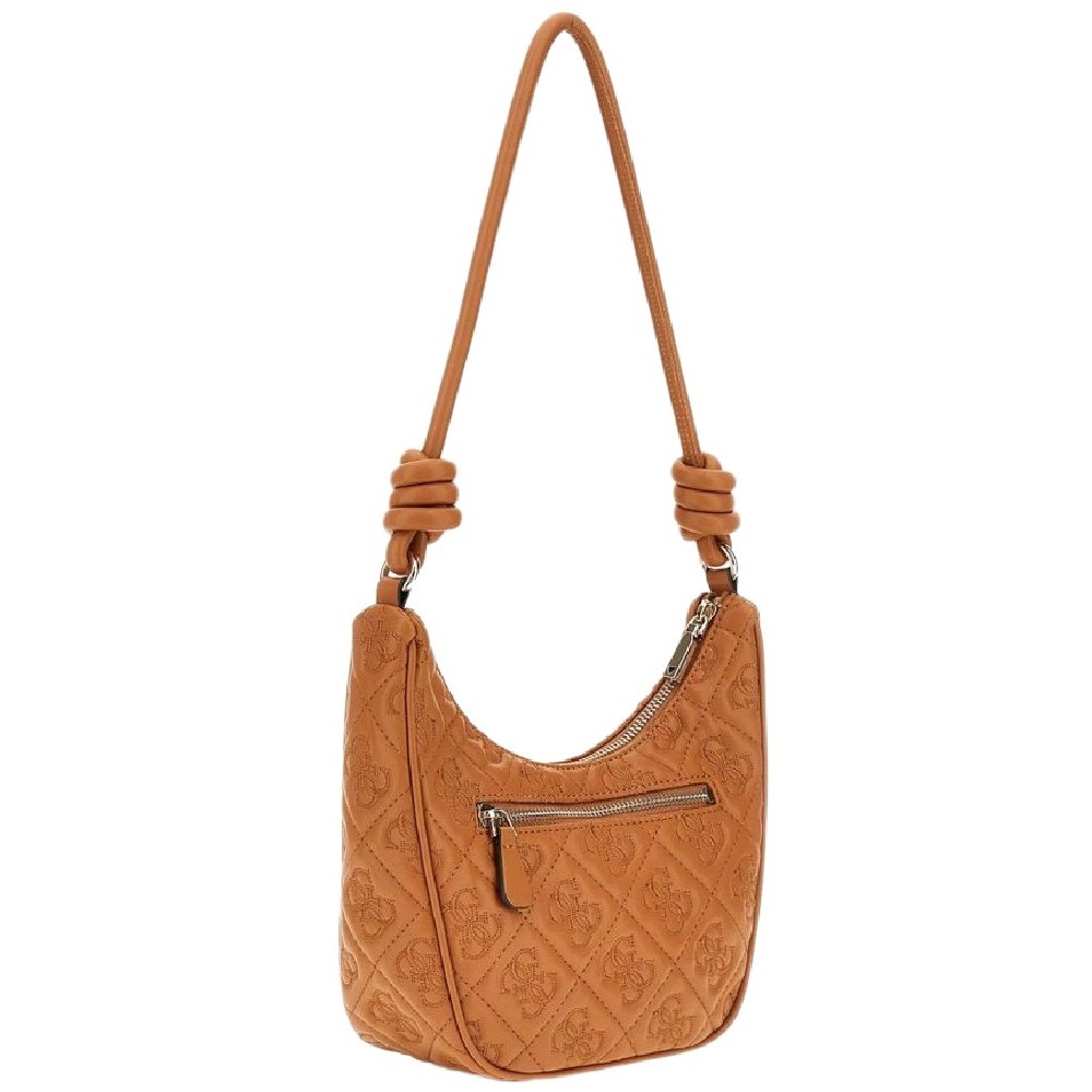 GUESS ADELASIA TOP ZIP SHOULDER BAG ΤΣΑΝΤΑ ΓΥΝΑΙΚΕΙΑ CARAMEL