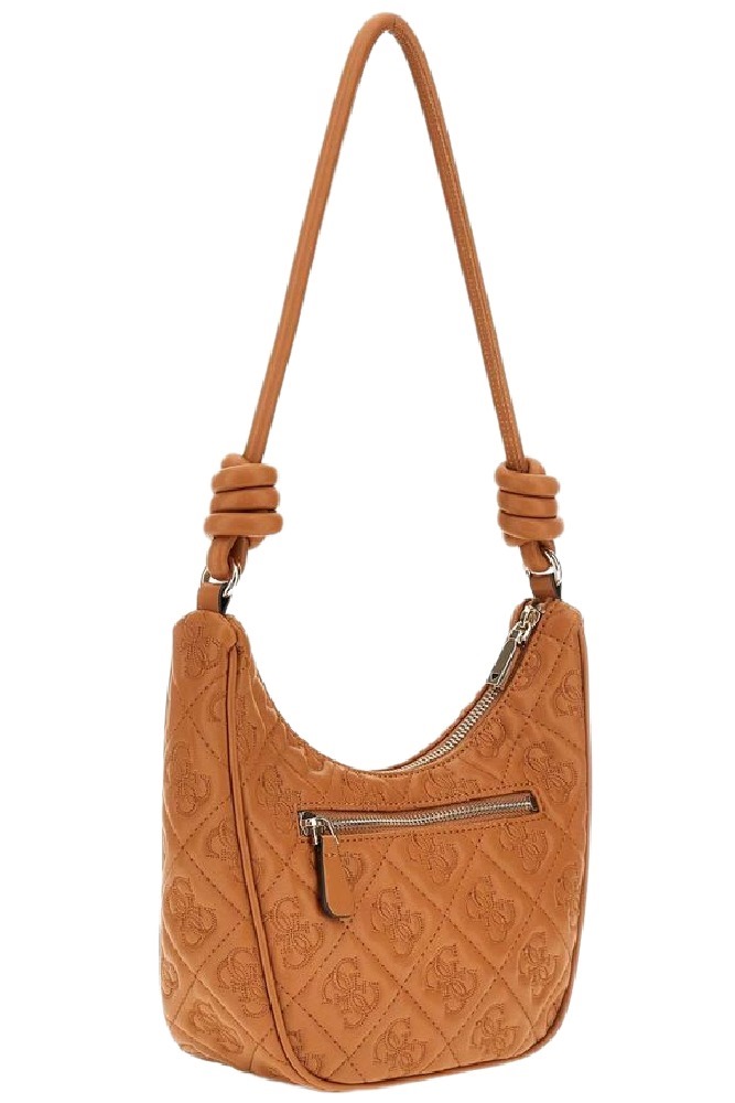 GUESS ADELASIA TOP ZIP SHOULDER BAG ΤΣΑΝΤΑ ΓΥΝΑΙΚΕΙΑ CARAMEL