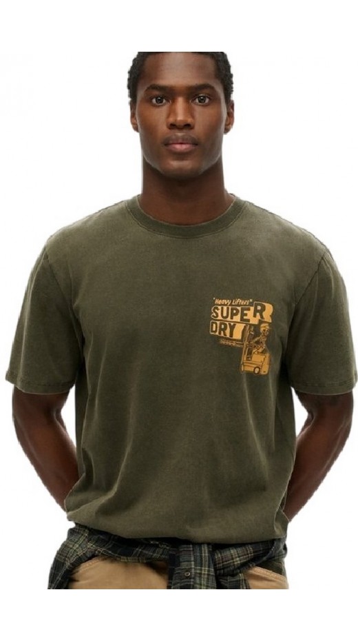 SUPERDRY D2 OVIN TRADE TOOLS LOOSE TEE T-SHIRT ΜΠΛΟΥΖΑ ΑΝΔΡΙΚΗ GREEN