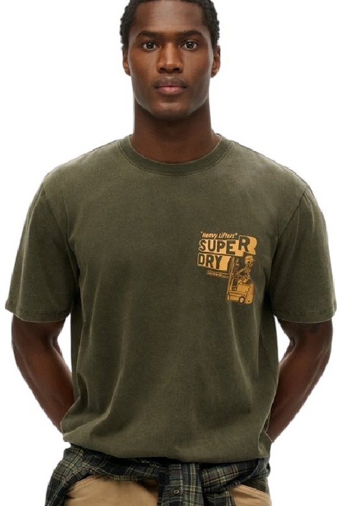 SUPERDRY D2 OVIN TRADE TOOLS LOOSE TEE T-SHIRT ΜΠΛΟΥΖΑ ΑΝΔΡΙΚΗ GREEN
