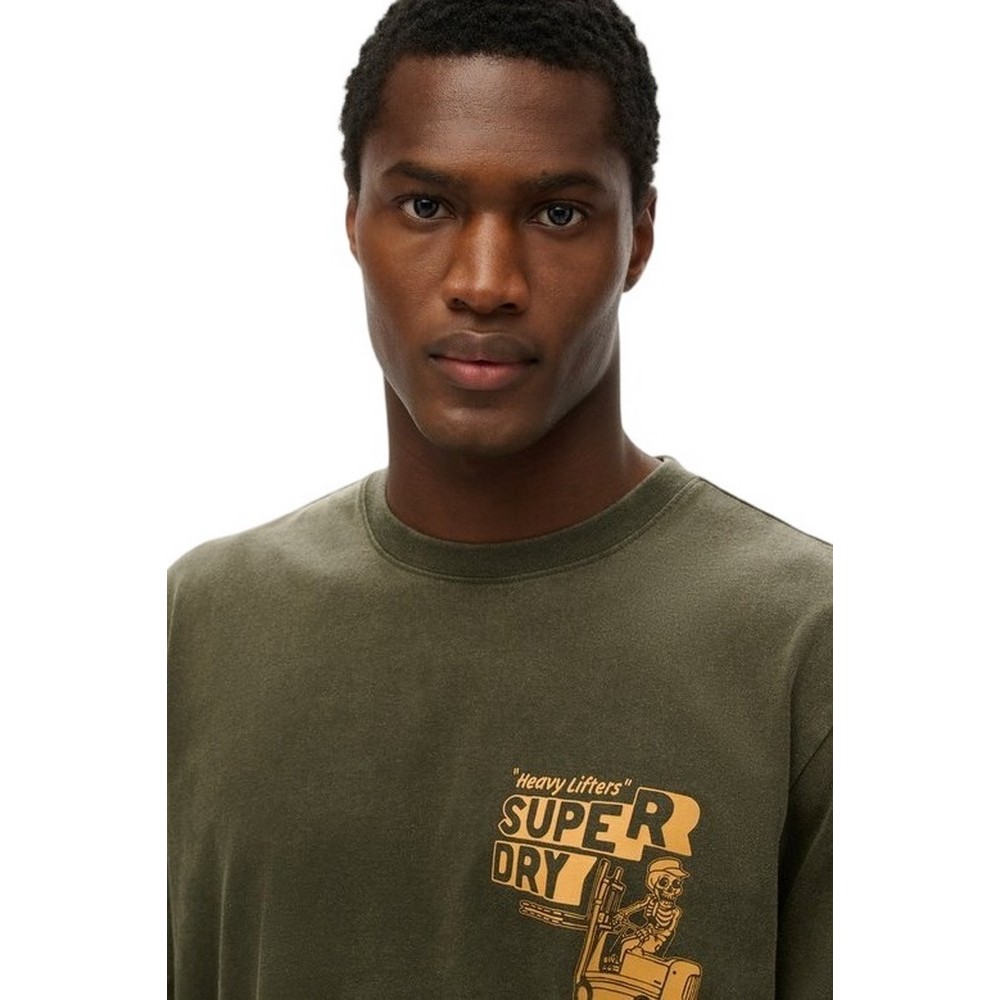 SUPERDRY D2 OVIN TRADE TOOLS LOOSE TEE T-SHIRT ΜΠΛΟΥΖΑ ΑΝΔΡΙΚΗ GREEN