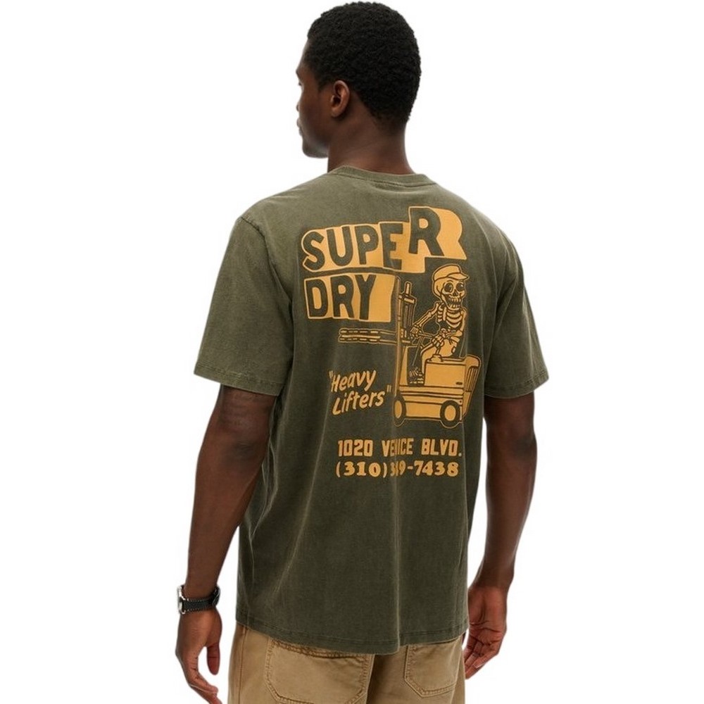 SUPERDRY D2 OVIN TRADE TOOLS LOOSE TEE T-SHIRT ΜΠΛΟΥΖΑ ΑΝΔΡΙΚΗ GREEN