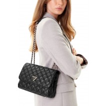 GUESS GIULLY II 2 COMP CNVRTBLE FLAP ΤΣΑΝΤΑ ΓΥΝΑΙΚΕΙΑ BLACK