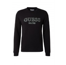 GUESS BEAU CN SWEATSHIRT ΜΠΛΟΥΖΑ ΦΟΥΤΕΡ ΑΝΔΡΙΚΗ BLACK