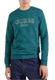 GUESS BEAU CN SWEATSHIRT ΜΠΛΟΥΖΑ ΦΟΥΤΕΡ ΑΝΔΡΙΚΗ GREEN