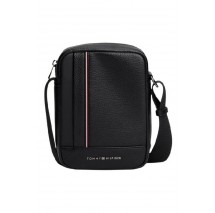 TOMMY HILGIGER CENTRAL MINI REPORTER ΤΣΑΝΤΑ ΑΝΔΡΙΚΗ BLACK