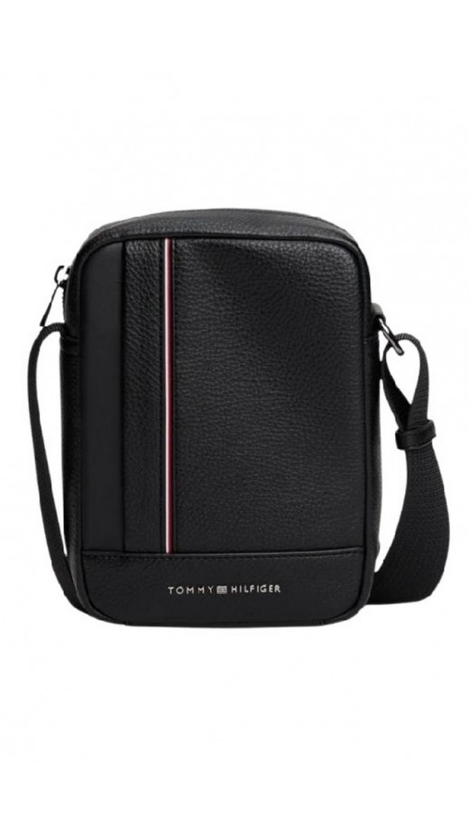 TOMMY HILGIGER CENTRAL MINI REPORTER ΤΣΑΝΤΑ ΑΝΔΡΙΚΗ BLACK