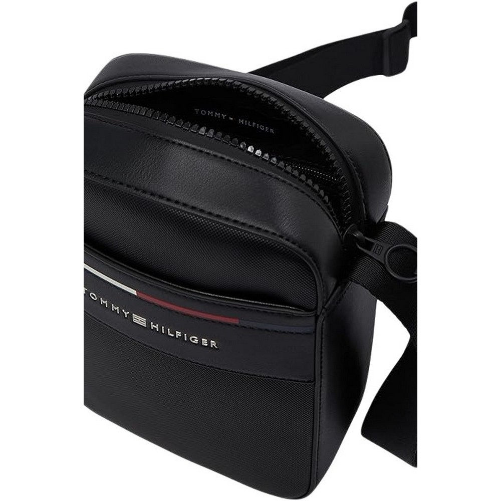 TOMMY HILGIGER CENTRAL MINI REPORTER ΤΣΑΝΤΑ ΑΝΔΡΙΚΗ BLACK