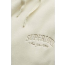 SUPERDRY D2 COUNTRY CLUB VELOUR TRACK PANT ΦΟΡΜΑ ΓΥΝΑΙΚΕΙΑ OFF WHITE