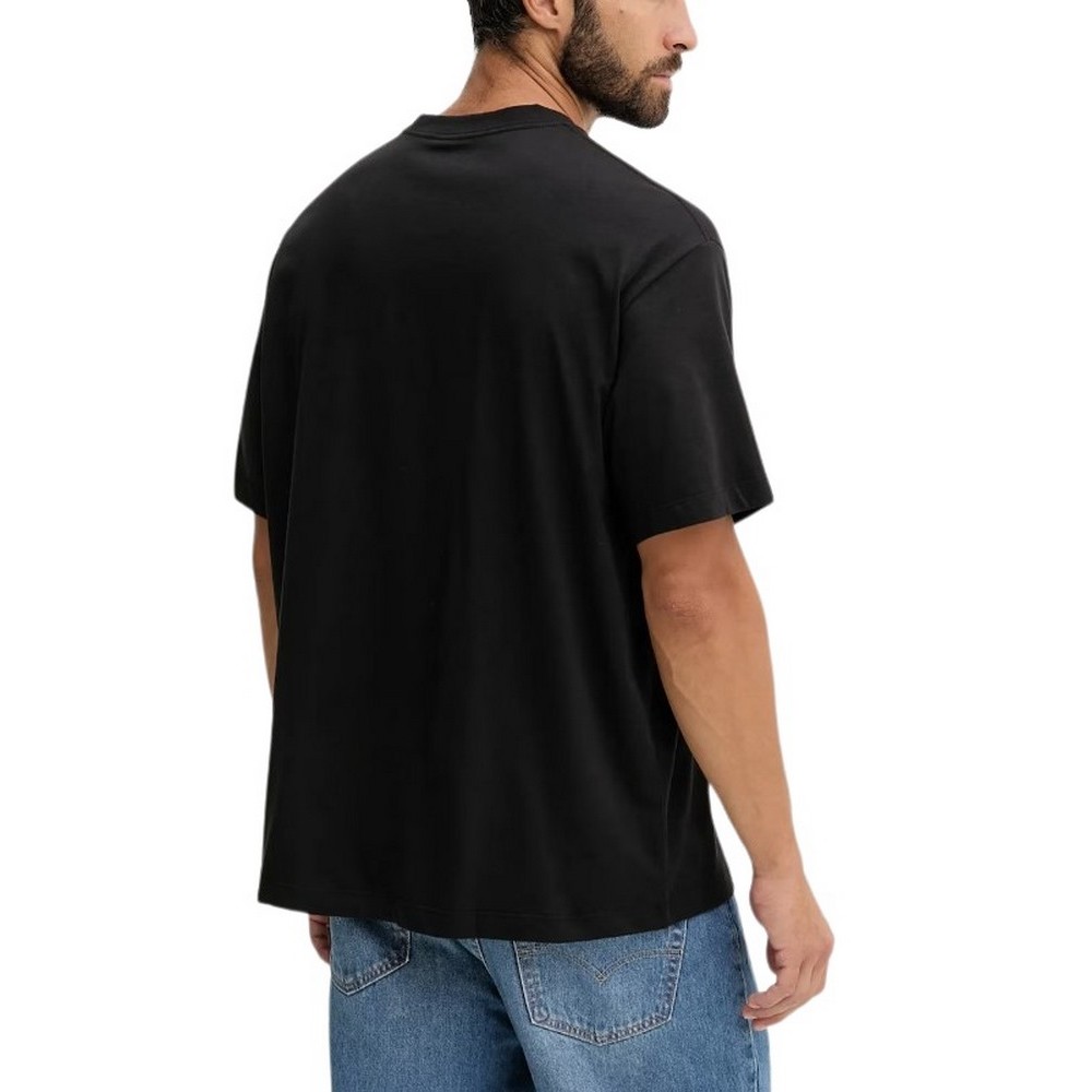 CALVIN KLEIN JEANS REL SEASONAL MONOLOGO TEE T-SHIRT ΜΠΛΟΥΖΑ ΑΝΔΡΙΚΗ BLACK