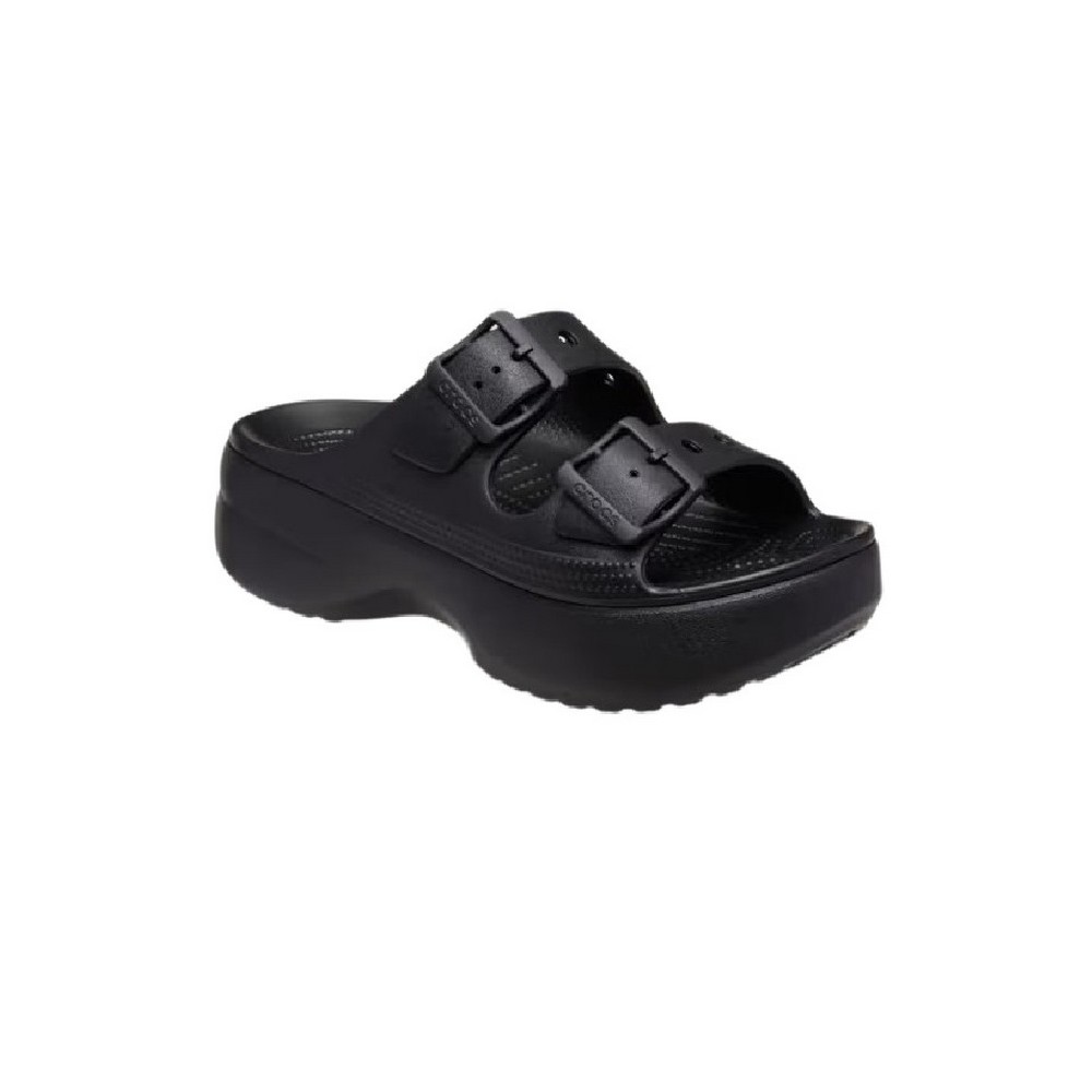 CROCS SATURADY PLATFORM SANDAL ΠΑΝΤΟΦΛΑ ΓΥΝΑΙΚΕΙΑ BLACK