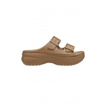 CROCS SATURADY PLATFORM SANDAL ΠΑΝΤΟΦΛΑ ΓΥΝΑΙΚΕΙΑ TAUPE