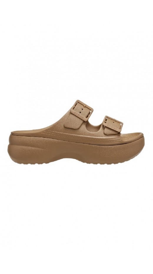 CROCS SATURADY PLATFORM SANDAL ΠΑΝΤΟΦΛΑ ΓΥΝΑΙΚΕΙΑ TAUPE