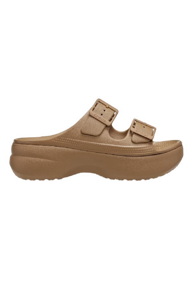 CROCS SATURADY PLATFORM SANDAL ΠΑΝΤΟΦΛΑ ΓΥΝΑΙΚΕΙΑ TAUPE