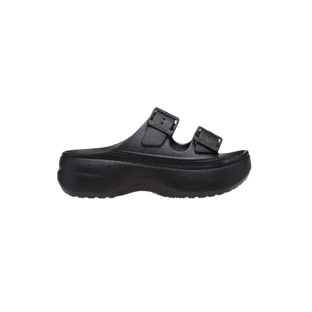CROCS SATURADY PLATFORM SANDAL ΠΑΝΤΟΦΛΑ ΓΥΝΑΙΚΕΙΑ BLACK